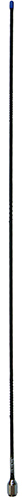 UHF CB radio heavy-duty whip, black, 477MHz, 5/16″ – 26 brass thread, 6.6dBi – 1.255m